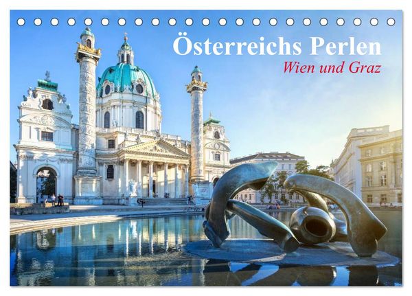 Produktbild: Wien und Graz. &Ouml;sterreichs Perlen (Tischkalender 2026 DIN A5 quer), CALVENDO Monatskalender
