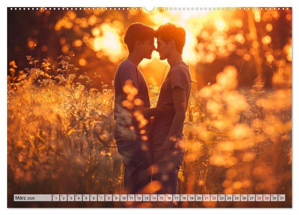 Produktbild: Farben der Liebe: Bunte Vielfalt des Herzens (Wandkalender 2026 DIN A2 quer), CALVENDO Monatskalender