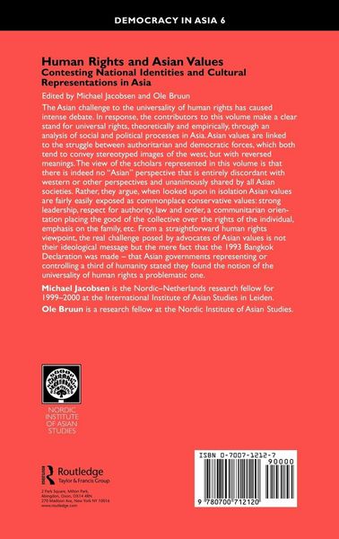 Produktbild: Human Rights and Asian Values