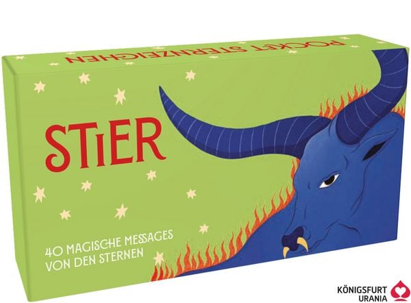 Produktbild: Sternzeichen Stier - 40 Karten in Magnetschachtel mit Metallicfolie - Magische Messages von den Sternen