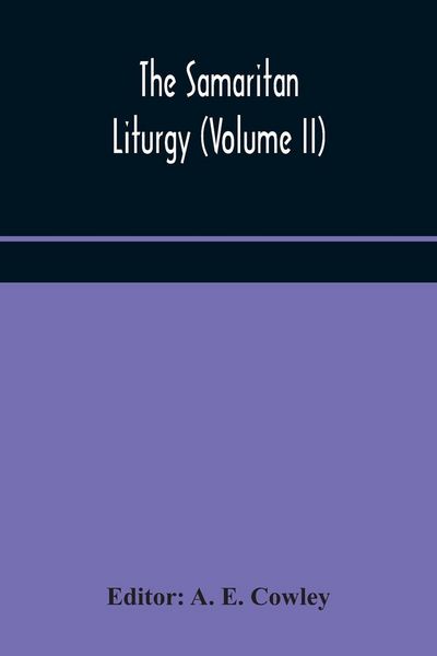 Produktbild: The Samaritan Liturgy (Volume Ii)