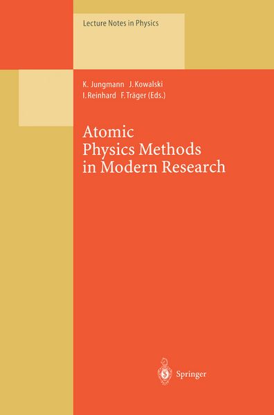 Produktbild: Atomic Physics Methods in Modern Research