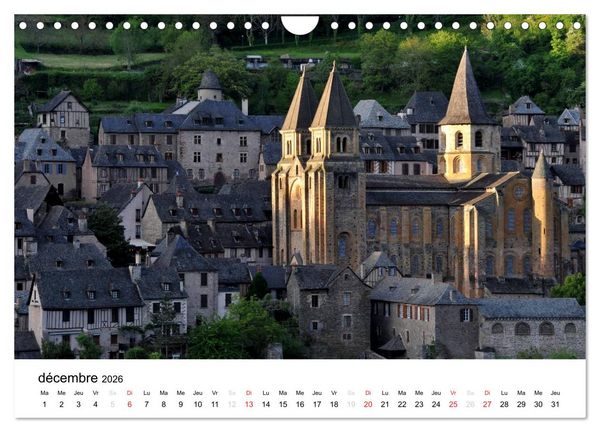 Produktbild: Abbatiale de Conques (Calendrier mural 2026 DIN A4 vertical), CALVENDO calendrier mensuel