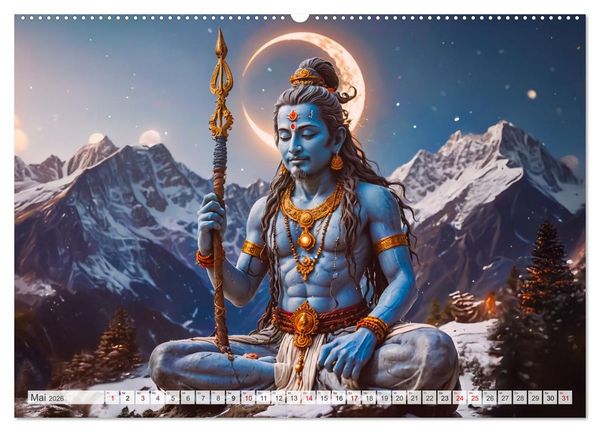 Produktbild: Hinduistische Mythologie - G&ouml;tter, Helden und Monster (Wandkalender 2026 DIN A2 quer), CALVENDO Monatskalender