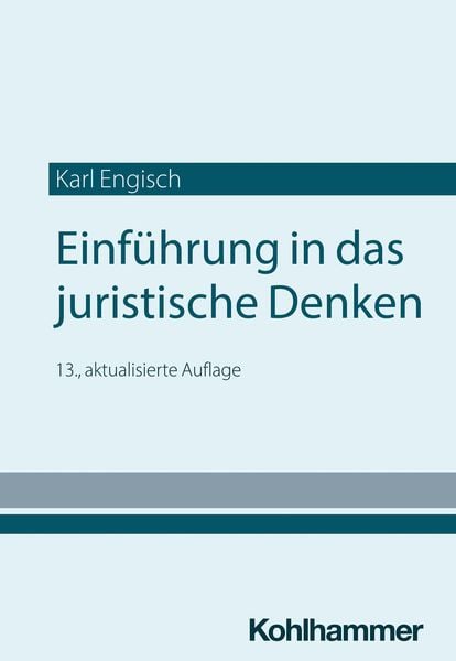 Produktbild: Einf&uuml;hrung in das juristische Denken
