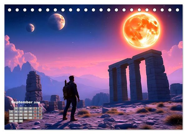 Produktbild: Sterne und Planeten im Blick (Tischkalender 2026 DIN A5 quer), CALVENDO Monatskalender