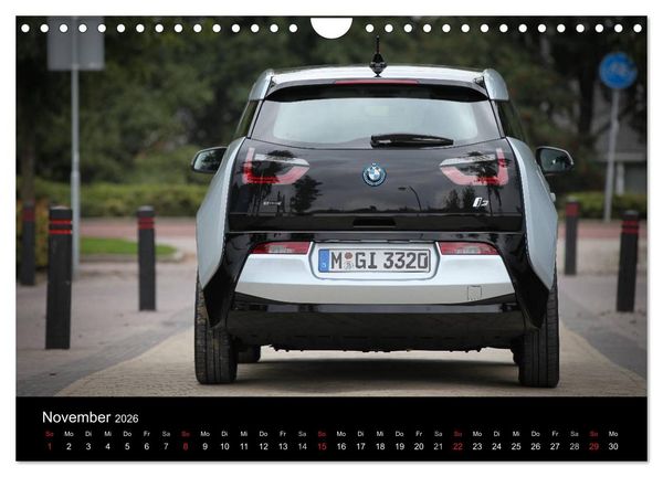 Produktbild: BMW i3 (Wandkalender 2026 DIN A4 quer), CALVENDO Monatskalender