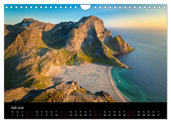 Produktbild: Lofoten - Inseln im Nordmeer (Wandkalender 2026 DIN A4 quer), CALVENDO Monatskalender