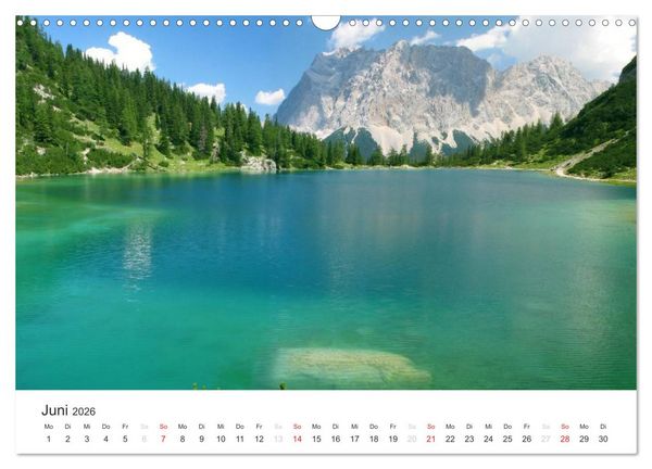 Produktbild: Bergwelten - Vom Voralpenland zu den Zentralalpen (Wandkalender 2026 DIN A3 quer), CALVENDO Monatskalender