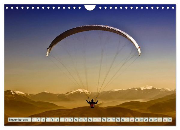Produktbild: Freiheit und Abenteuer - Paragliding (Wandkalender 2026 DIN A4 quer), CALVENDO Monatskalender