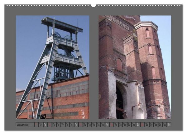 Produktbild: Zeche Ewald in Herten (Wandkalender 2026 DIN A2 quer), CALVENDO Monatskalender