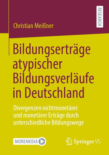 Produktbild: Bildungsertr&auml;ge atypischer Bildungsverl&auml;ufe in Deutschland