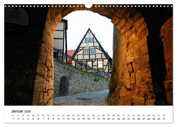 Produktbild: Weltkulturerbe Quedlinburg (Wandkalender 2026 DIN A3 quer), CALVENDO Monatskalender