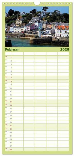 Produktbild: Familienplaner 2026 - Belle Ile en Mer - Ein bretonisches Paradies mit 5 Spalten (Wandkalender, 21 x 45 cm) CALVENDO