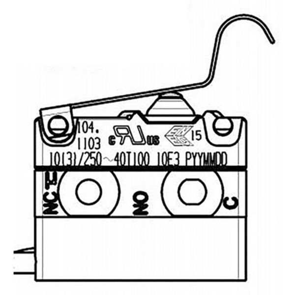 Produktbild: Marquardt 1048.6113 Schnappschalter 1048.6113 250 V/AC 10 A 1 x Ein/(Ein) IP67 tastend/tastend 1 St.