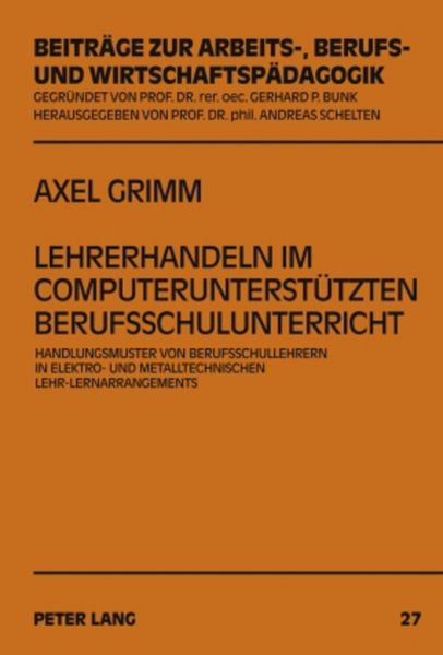 Produktbild: Lehrerhandeln im computerunterst&uuml;tzten Berufsschulunterricht
