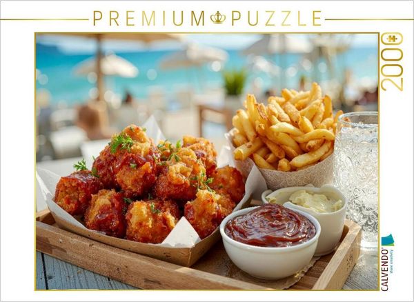 Produktbild: CALVENDO Puzzle Chicken Nuggets und Pommes - sie d&uuml;rfen nicht fehlen | 2000 Teile Lege-Gr&ouml;&szlig;e 90x67cm Foto-Puzzle f&uuml;r gl&uuml;ckliche Stunden