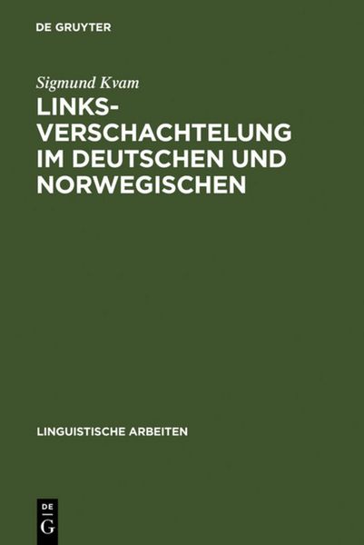 Produktbild: Linksverschachtelung im Deutschen und Norwegischen