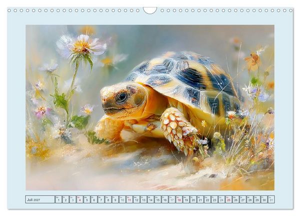 Produktbild: Schildkr&ouml;ten. Gut gepanzert und niemals in Eile (Wandkalender 2027 DIN A3 quer), CALVENDO Monatskalender
