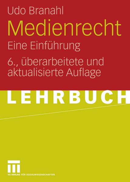 Produktbild: Medienrecht