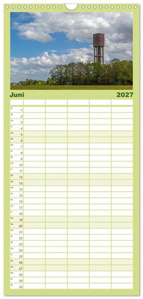 Produktbild: Familienplaner 2027 - Romantisches Wegberg mit 5 Spalten (Wandkalender, 21 x 45 cm) CALVENDO
