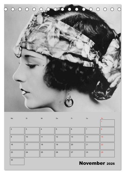 Produktbild: Diven der Stummfilm-&Auml;ra (Tischkalender 2026 DIN A5 hoch), CALVENDO Monatskalender