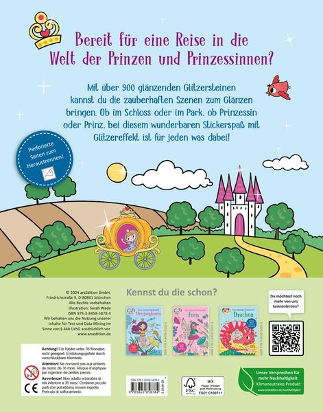 Produktbild: Mein Diamant-Stickerheft &ndash; Prinzessinnen