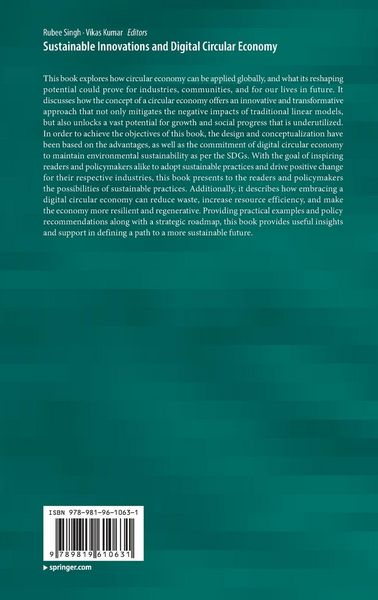 Produktbild: Sustainable Innovations and Digital Circular Economy