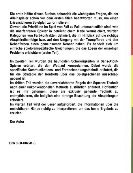 Produktbild: Spielplan im Bridge