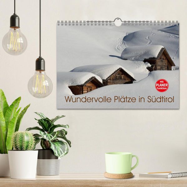 Produktbild: Wundervolle Pl&auml;tze in S&uuml;dtirol (Wandkalender 2026 DIN A4 quer), CALVENDO Monatskalender