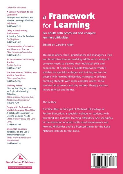 Produktbild: A Framework for Learning