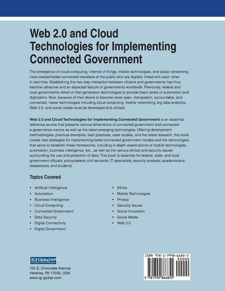 Produktbild: Web 2.0 and Cloud Technologies for Implementing Connected Government