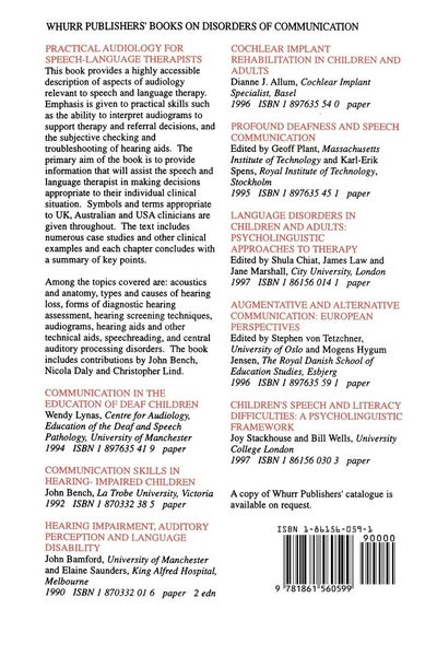 Produktbild: Practical Audiology for Speech