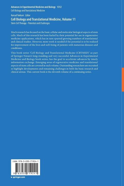 Produktbild: Cell Biology and Translational Medicine, Volume 11