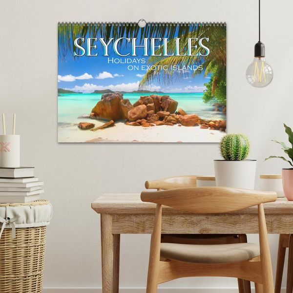 Produktbild: Seychelles, Holidays on Exotic Islands (Wall Calendar 2026 DIN A3 landscape), CALVENDO 12 Month Wall Calendar