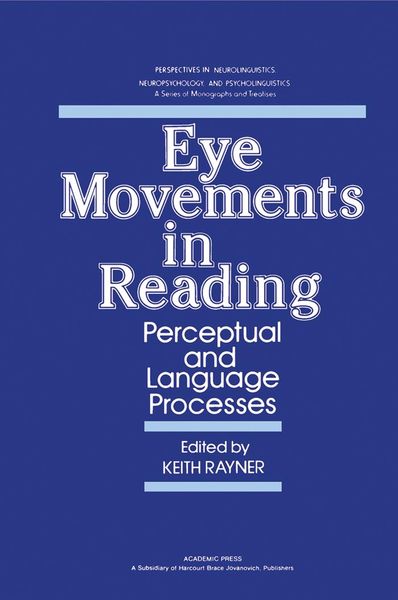 Produktbild: Eye Movements in Reading