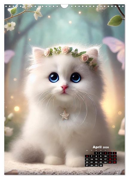 Produktbild: Miau Momente (Wandkalender 2026 DIN A3 hoch), CALVENDO Monatskalender