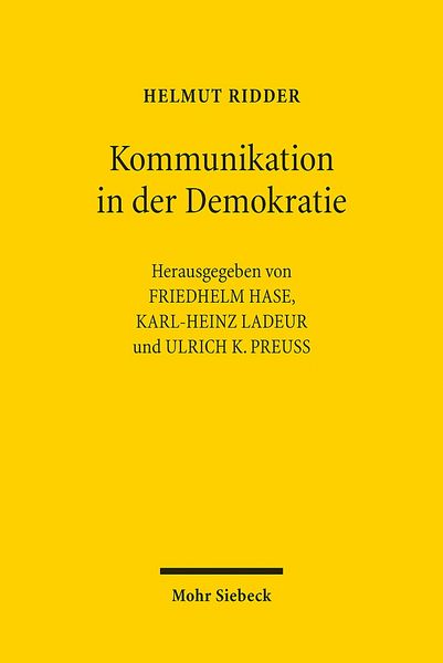 Produktbild: Kommunikation in der Demokratie