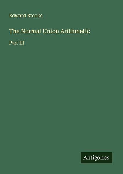 Produktbild: The Normal Union Arithmetic
