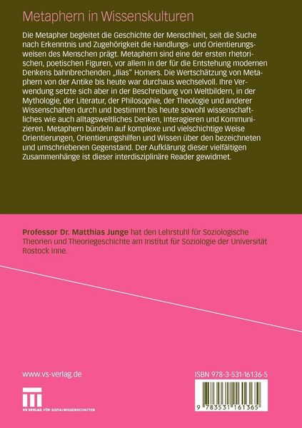 Produktbild: Metaphern in Wissenskulturen