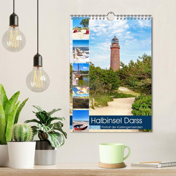 Produktbild: Halbinsel Darss, Portrait der K&uuml;stengemeinden (Wandkalender 2026 DIN A4 hoch), CALVENDO Monatskalender