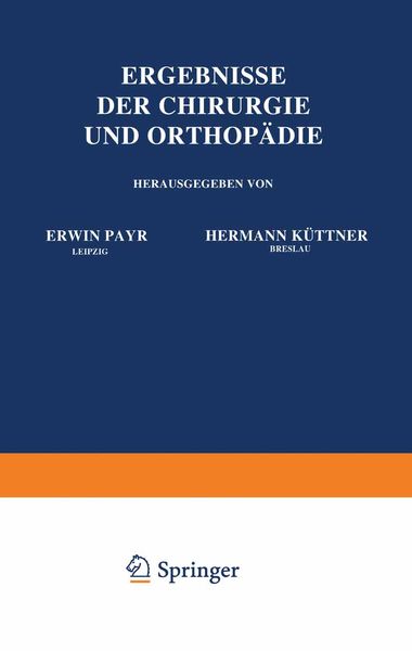 Produktbild: Ergebnisse der Chirurgie und Orthop&auml;die