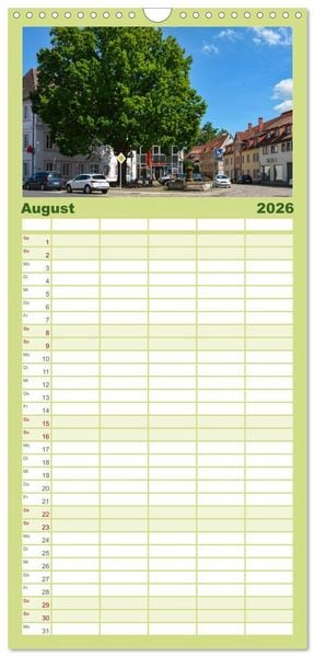 Produktbild: Familienplaner 2026 - In und um Ostheim vor der Rh&ouml;n mit 5 Spalten (Wandkalender, 21 x 45 cm) CALVENDO