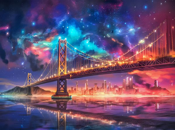 Produktbild: CALVENDO Puzzle Golden Gate Bridge, San Franzisco | 2000 Teile Lege-Gr&ouml;&szlig;e 90x67cm Foto-Puzzle f&uuml;r gl&uuml;ckliche Stunden