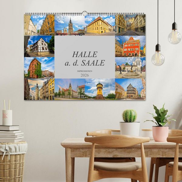 Produktbild: Halle a. d. Saale Impressionen (Wandkalender 2026 DIN A2 quer), CALVENDO Monatskalender