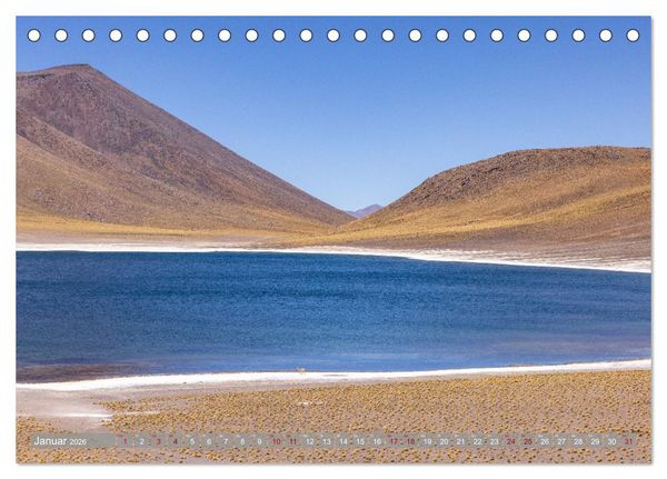 Produktbild: Chile - S&uuml;damerikas Geheimtipp im Farbrausch (Tischkalender 2026 DIN A5 quer), CALVENDO Monatskalender