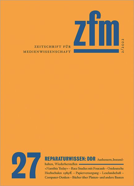 Produktbild: Zeitschrift f&uuml;r Medienwissenschaft 27