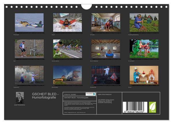 Produktbild: GSCHEIT BLED - Humorfotografie (Wandkalender 2026 DIN A4 quer), CALVENDO Monatskalender