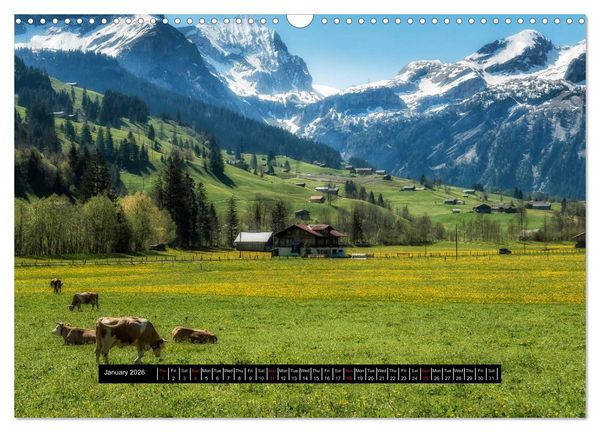 Produktbild: Landscapes of Swiss Alps (Wall Calendar 2026 DIN A3 landscape), CALVENDO 12 Month Wall Calendar