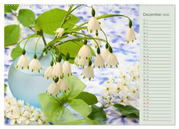 Produktbild: Liebenswerte Gl&ouml;ckchen (Wandkalender 2026 DIN A2 quer), CALVENDO Monatskalender